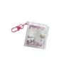 Korean Cartoon Mini Photo Album with 2-inch ID Photo & Sticker Storage, Star Chasing Keychain, Hook & Pendant Bag