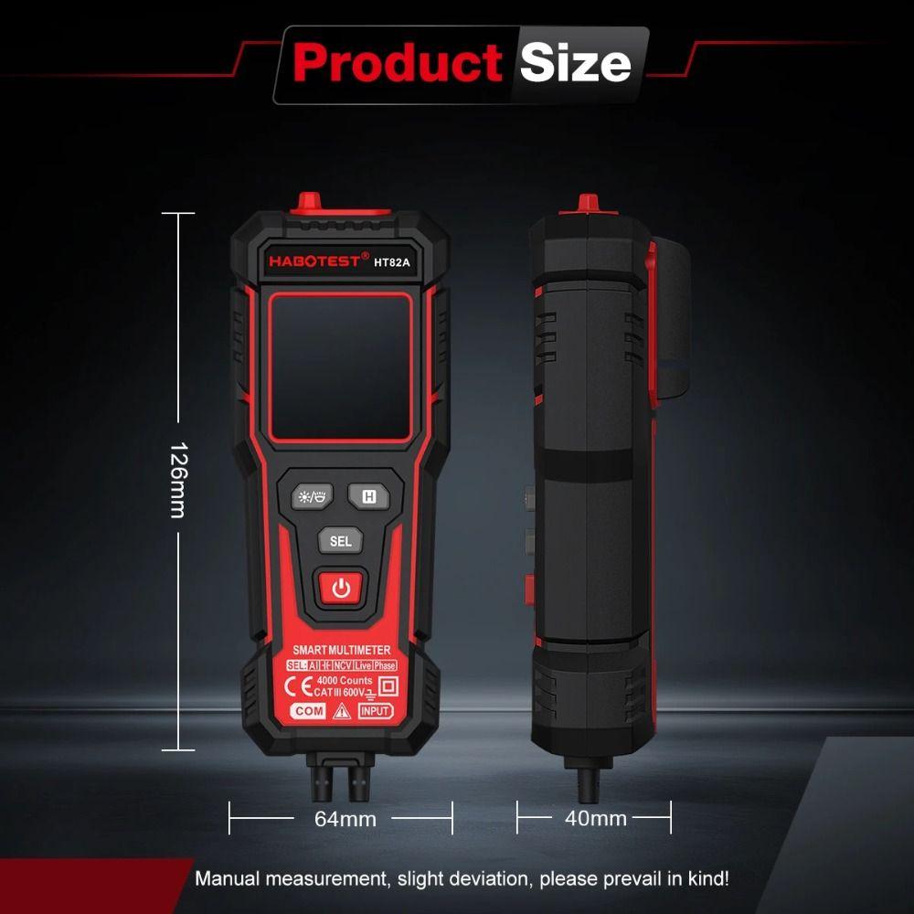 600V Smart Digital Multimeter AC DC Voltage NCV Multimeter New TRMS Multimeter