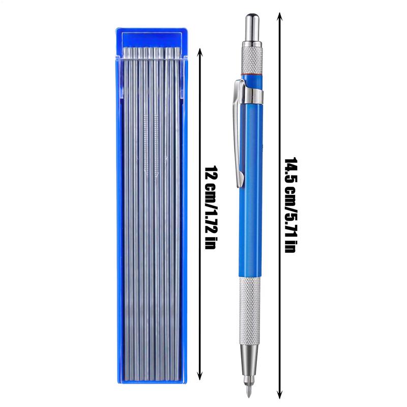 Svařovací tužka s 12 ks náplní Silver Streak Mechanická kovová značka Příslušenství pro svařovací výrobní zařízení