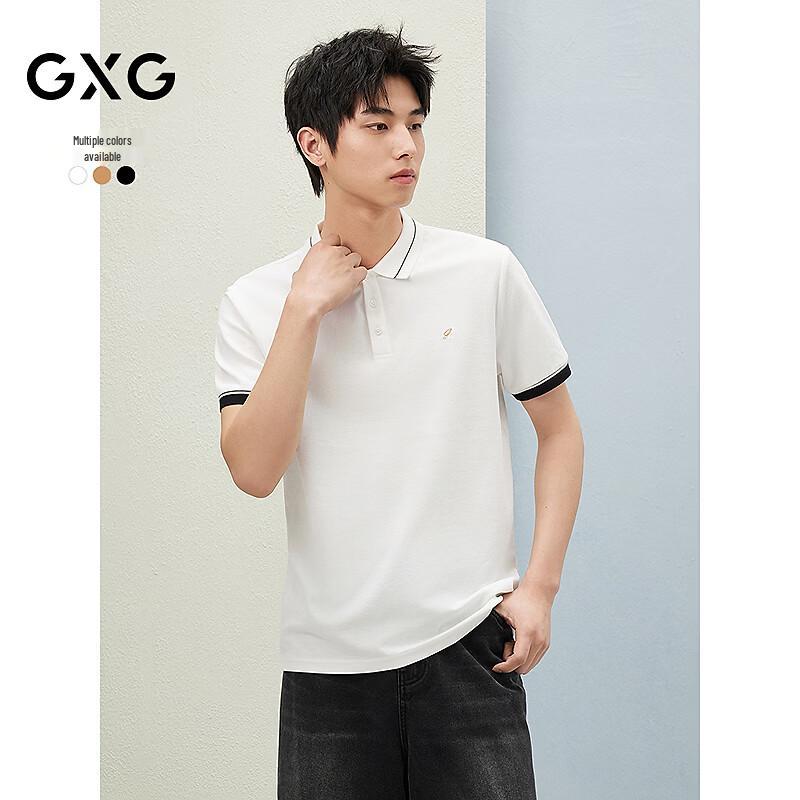 GXG Men s Casual Colorblock Short Sleeve Polo Shirt XXL