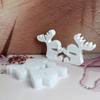Weihnachtsbaumschmuck Harzform Rentier Epoxidharz Gießform für Kerze Heimdeko Weihnachtsrentier Silikonform