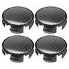 ACROPIX Car Wheel Rim Hub Center Cap Cover with Black Carbon Fiber Pattern Stickers, 62mm 4pcs Clips Black 4pcs