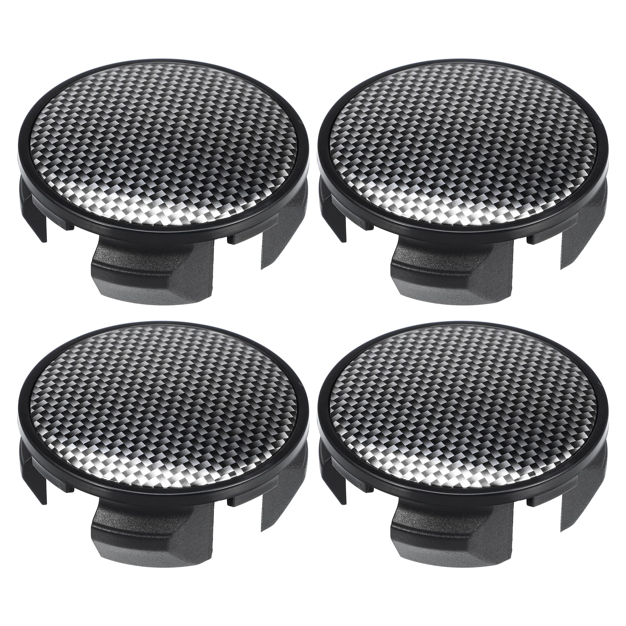 

ACROPIX Car Wheel Rim Hub Center Cap Cover with Black Carbon Fiber Pattern Stickers, 62mm 4pcs Clips Black 4pcs чёрный