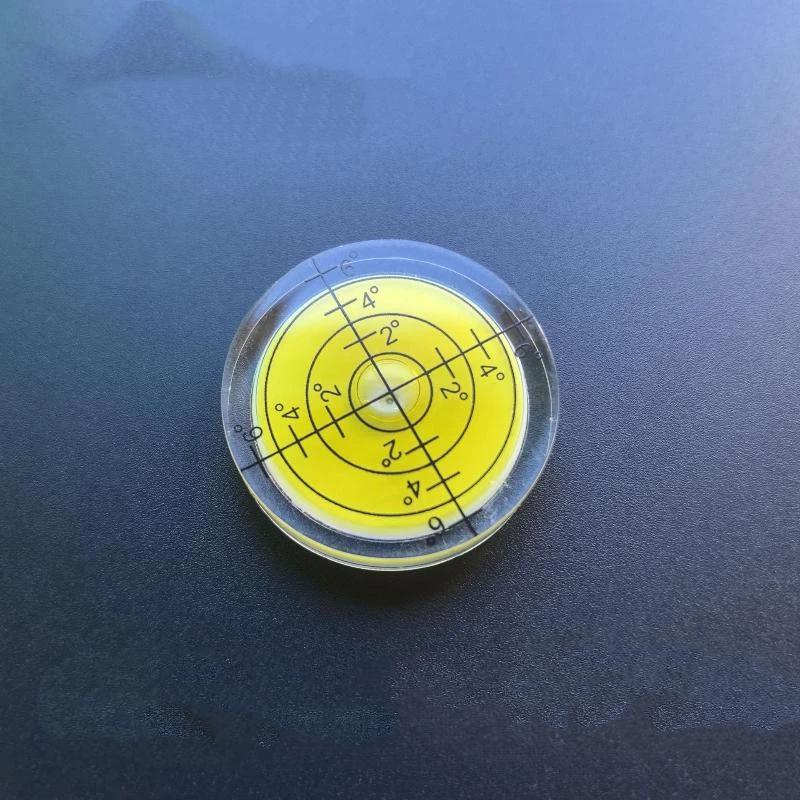 32Mm Spirit-Bubble Degree Mark Mini Bubble Level Accuracy Round Measuring Meter Professional Measuring Tools