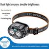Ultra-Bright LED Induction Headlamp - Long Battery Life, Rechargeable, Perfect for Outdoor Fishing and Mining