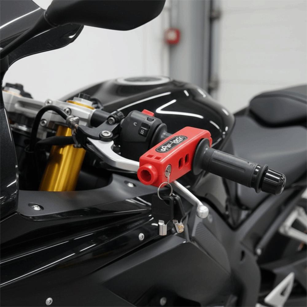 Portable Motorcycle Throttle Lock 3-Hole Adjustable Brake Lever Lock For E-Bike