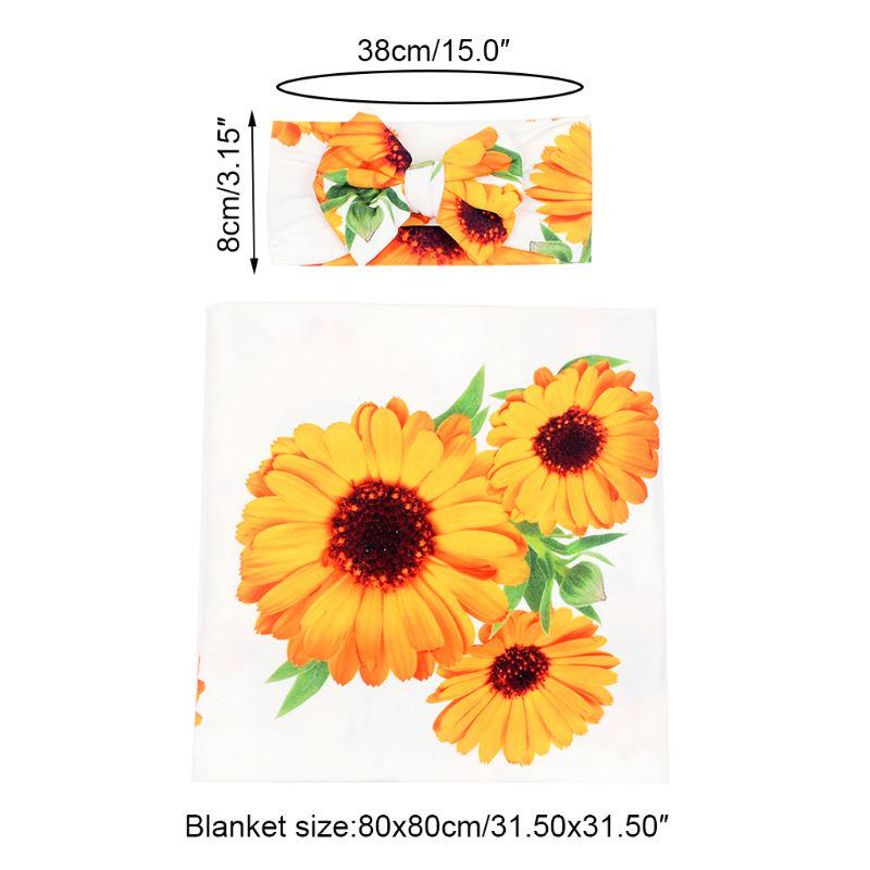sunflower swaddle set