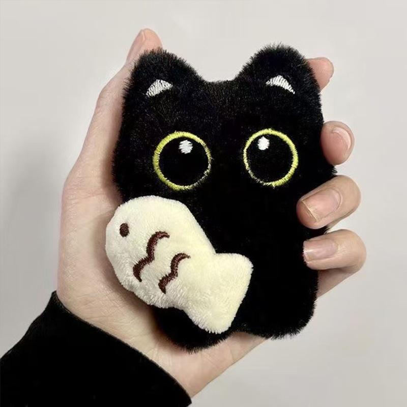 Cute Black Cat Luggage Pendants New Style Punk Black Cat Doll Pendants Fashionable Doll Keychain Charm Exquisite Versatile Gifts