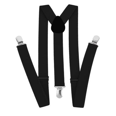 Suspenders Plain Pattern Unisex Neon White Black Y-Shape