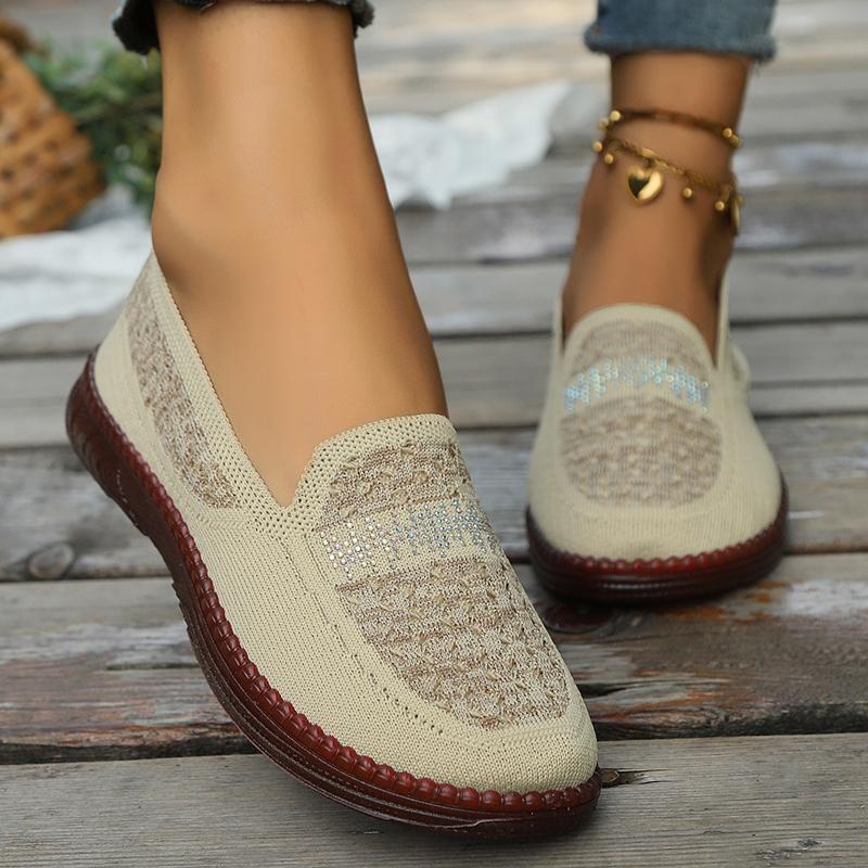 

Новые стильные легкие повседневные элегантные женские туфли со стразами, модные простые удобные плоские кроссовки Zapatos Mujer 37