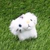 Take Off Chibikko Kingdom Small Animal Plush Toy White Tiger with Ball Chain Palm-Sized