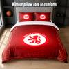 Set Biancheria da Letto Design Middlesbrough FC 1 Copripiumino + 2 Federe Morbido Traspirante Biancheria da Letto per la Casa