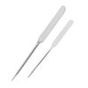 2pcs Makeup Foundation Mixing Spatula Double Ended Stainless Steel Nail Glue Stirrer Stick