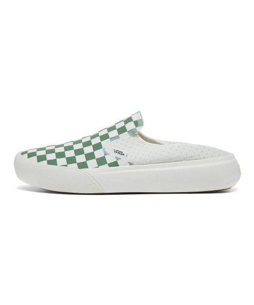 [Vans] ComfyCush One - Checkerboard Green:Marshmallow VN0A45J5V0N1