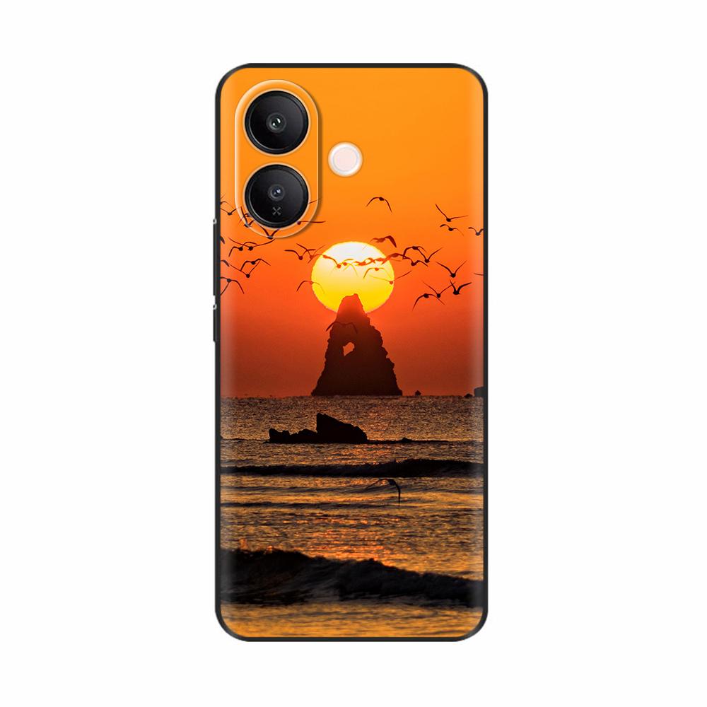 For Vivo V60 Lite Case Case Sweet Love Heart Flower Soft Silicone TPU Cover For Vivo V60 Lite 4G 5G Phone Cases Protective Coque