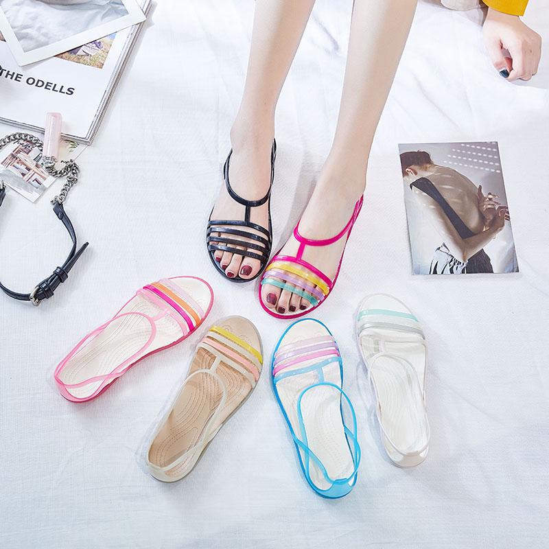 2024 Sommer Damen Jelly Fish Mund Ballerinas - Strand- & Reise Kristall Sandalen