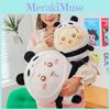 Adorable Panda Plush Toy Collection Soft And Cuddly Stuffed Bear Dolls In Blue Yellow And Pink