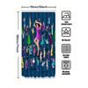 Tu Dance Party Shower Curtain Festive Disco Night Dancefloor Backdrop Home Decor Modern Abstract Art Bathroom Decoration Unique