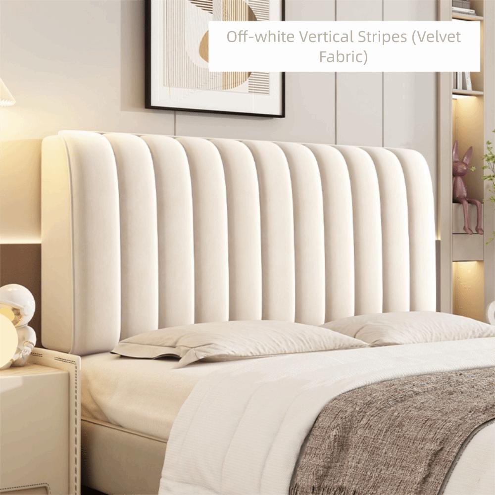 Simple Style Solid Color Headboard Velvet Texture Washable Headboard Cover Headboard Cover  Home