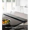 Yamazaki Industries Yamazaki Extendable Exhaust Vent Cover, Flat Type, Black, Approx. W44 x 577 x