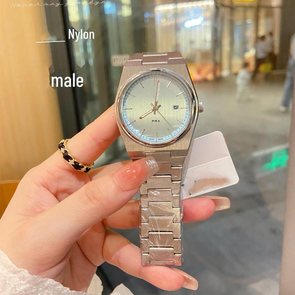 Pánské křemenné hodinky Tianjia s ocelovým páskem a kalendářem - Jednoduchý, módní design