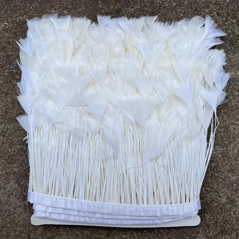 Turkey Feather Butterfly Flower Cloth Edge 10-15Cm Dress Decorative Material Latin Dance Skirt Cloth Belt Clothing Accessories