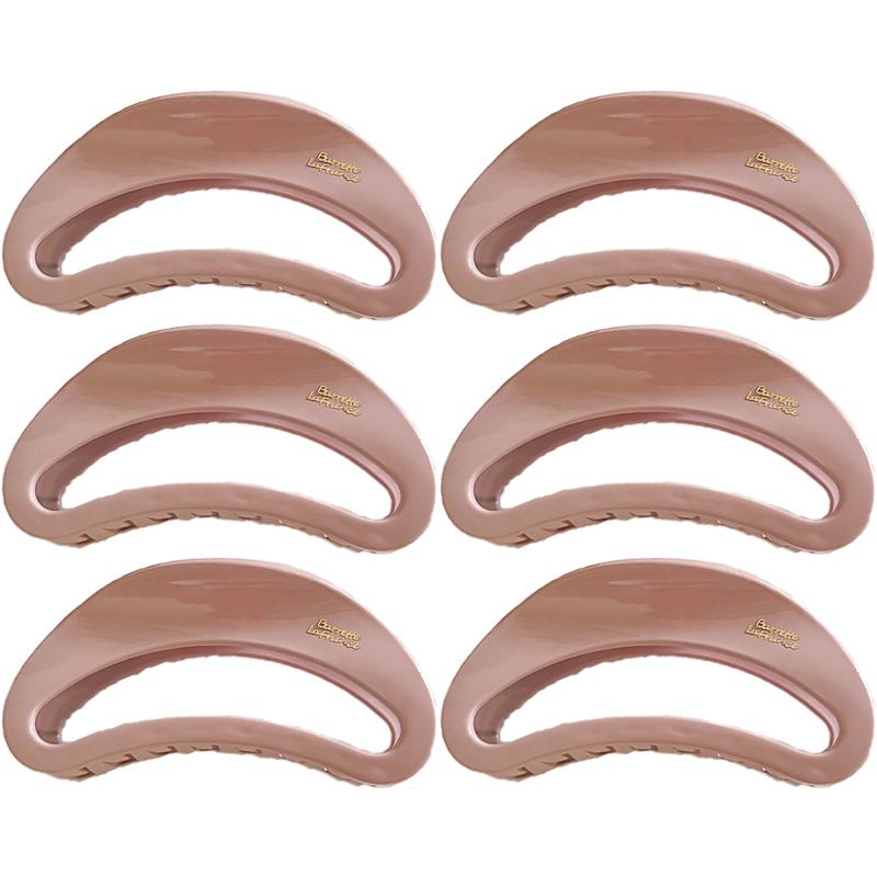 Korean New Semi-Circle Solid Color Large Hair Clip High-Quality Vintage Versatile Shark Clip Hair Accessory