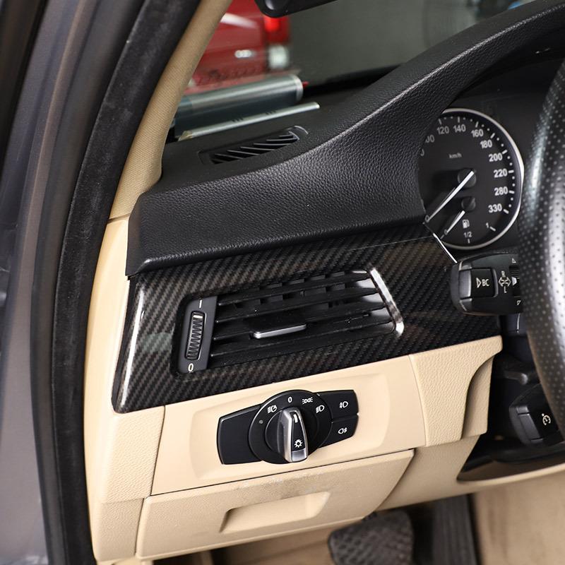 For BMW 3 Series E90 2005-2012 ABS Carbon Fiber Car Interior Dashboard Panel Cover Trim Decoration Stickers  Auto Accessories