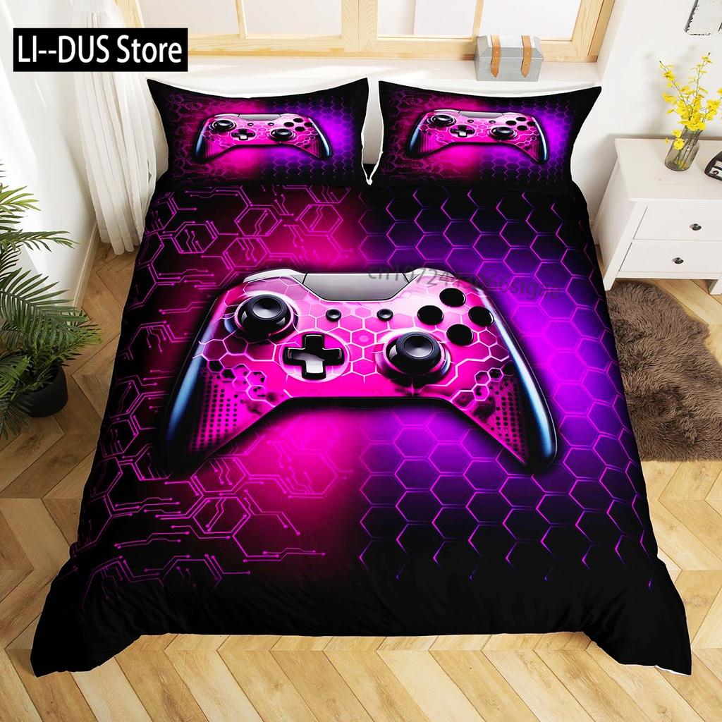 Watercolor Cartoon Basketball Print Bedding Set Duvet Cover for Kid Teen Boys Sports Quilt Cover with 2 PillowcasesFull Size
