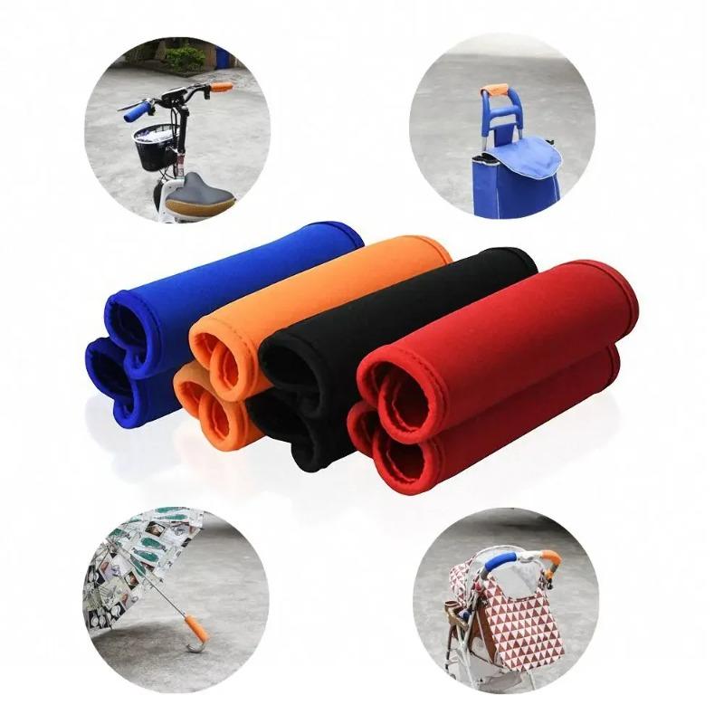 2PCS Baby Pram Handle Cover Pushchair Stroller Armrest Protective Case Sleeves Baby Car Cart Protector Baby Stroller Accessories