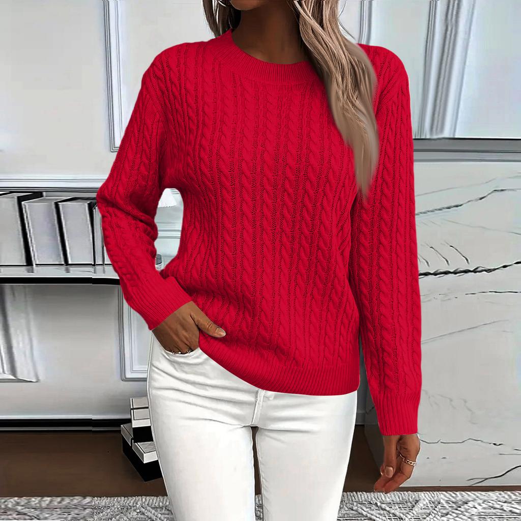 Womens Sweaters Long Sleeve Fall Soft Lightweight Knit Loose Sweater Tops