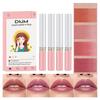 Sada 4 tenkých rtěnek Pevný lesk na rty Matný / Hydratační make-up na rty Kosmetika Dárek pro dívky ženy 1,5 g*4 Kosmetika Make-up