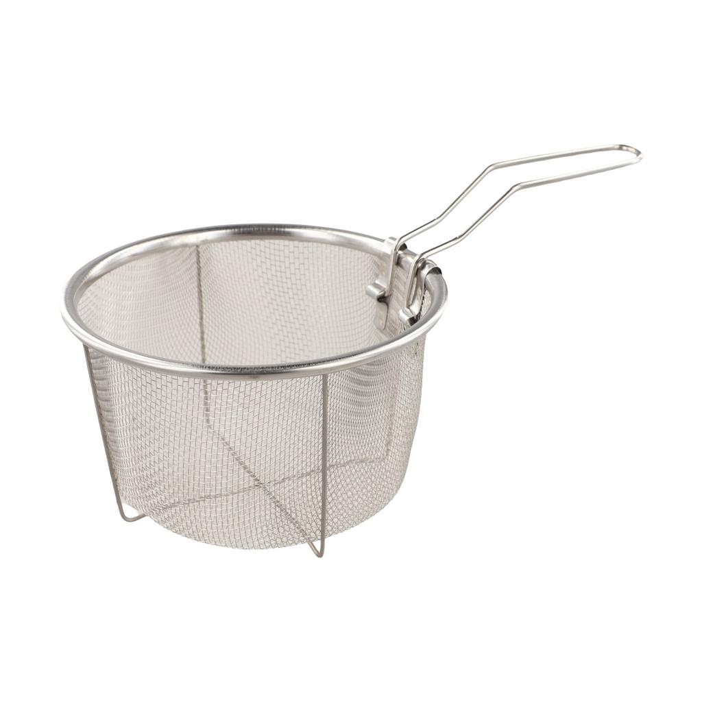 Convenient NonStick Fry Strainer Basket for Safe Draining and For Easy Handling