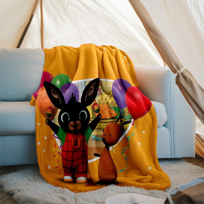 Bing printed throw blanket—lightweight,soft,warm;versatile blanket for all seasons—perfect as &air-conditioning throw,nap blanket