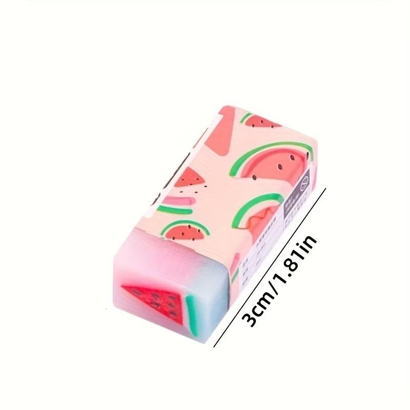 30pcs Random Color Jelly Erasers Fruit-Shaped Cleaners Suitable for Art Students to Carry Anytime