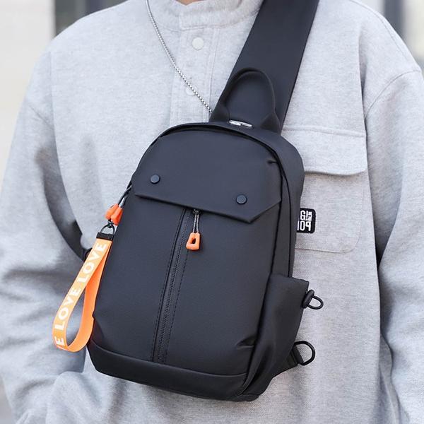 Men's Chest Bag Crossbody Bag New Large Capacity Casual Shoulder Backpack Fashionable Multi Functional Trendy Sports Chest