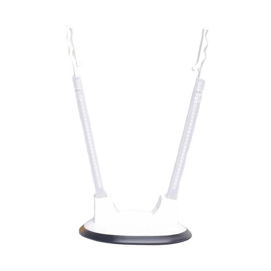 

Регулируемая подставка для держателя пакетов Пластиковые полки для заморозки пакетов Расширяемый органайзер для заморозки для пакетного приготовления и планирования еды белый