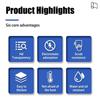 Oil Proof Wall Protector Film Heat-resisting Electrostatic Adsorption Wall Sticker Transparent Waterproof Sticker Stove Cabinet