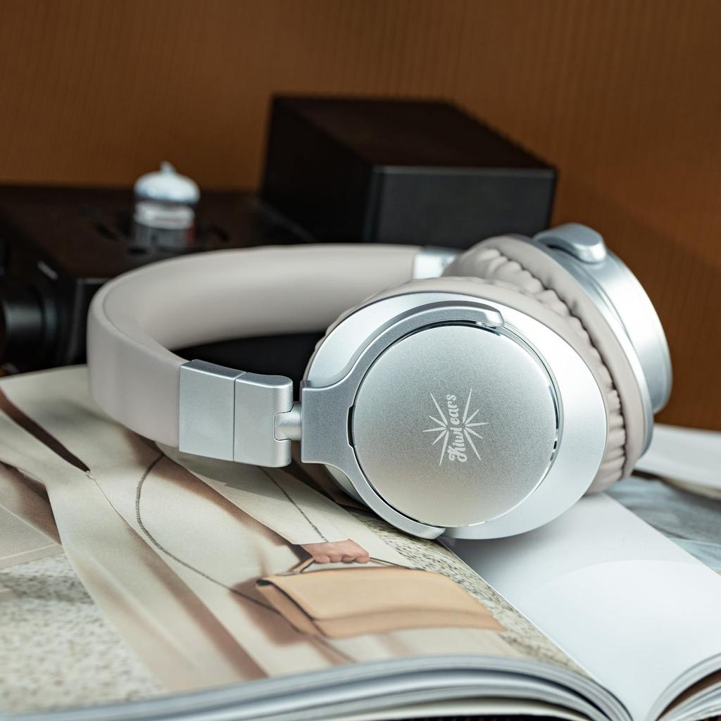 Linsoul Kiwi Ears Division HiFi Soundproof Wired Headphones with Large 40mm Dynamic Noise Ergonomic Stereo Plug Cable and Soft Vegan Leather Earmuffs