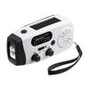 Sanwa Direct 800LED100 Multi-Function Emergency Radio with Solar/Hand Crank/USB Charging, FM/AF, LED Light, SOS Alert, 4000mAh Battery, Emergency Radi