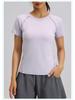 Juyi Tang Women's Breathable Round Neck Yoga Top - Slimming, Sporty, and Versatile