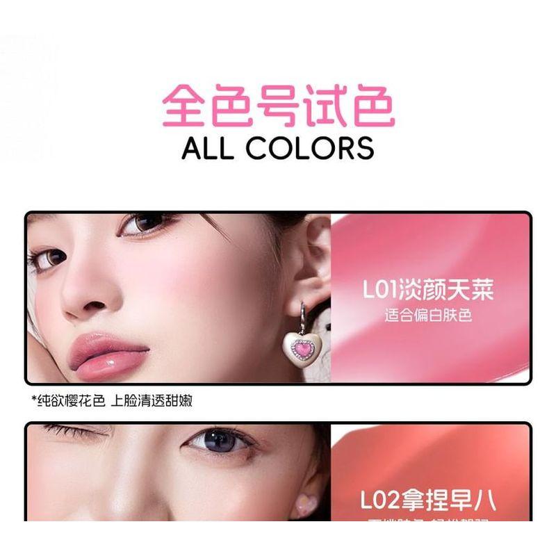 VEECCI - Heart Pudding Lip & Cheek Multi-Use Cream - 4 Colors