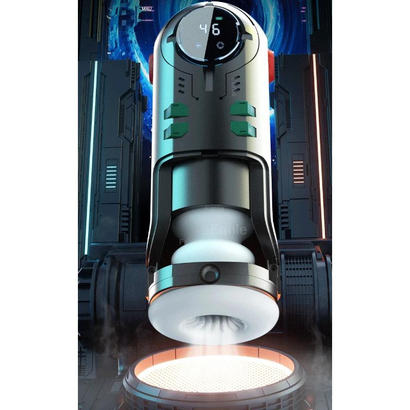 Male Masturbation Cup Automatic Telescopic Heated Sucking Pocket Pussy Blowjob Sex Machines Toy Adult Goods for Men Masturbator