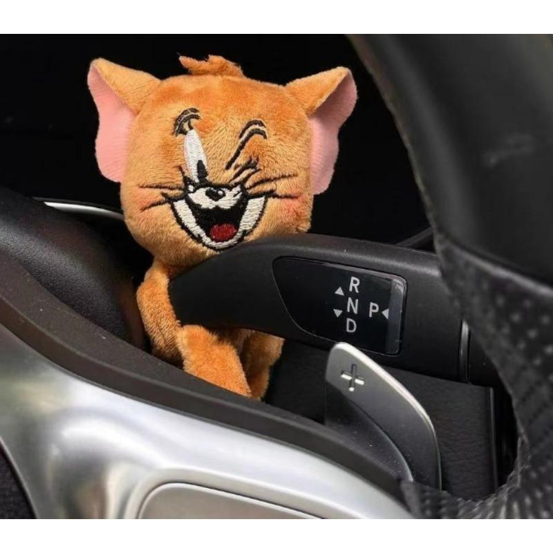 Auto-Dekorationspuppen, Piloten-Pawdog-Lenklichter, Scheibenwischer-Yellow-Schild-Ornament, niedlicher Schleifenhund, Auto-Wischer-Puppe, Innenzubehör