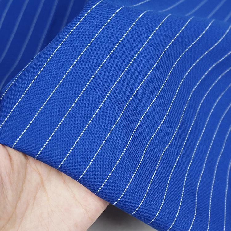 Twill Garngefärbt Arbeitskleidung Streifenstoff - Lässige Uniformhosen & Anzugrock