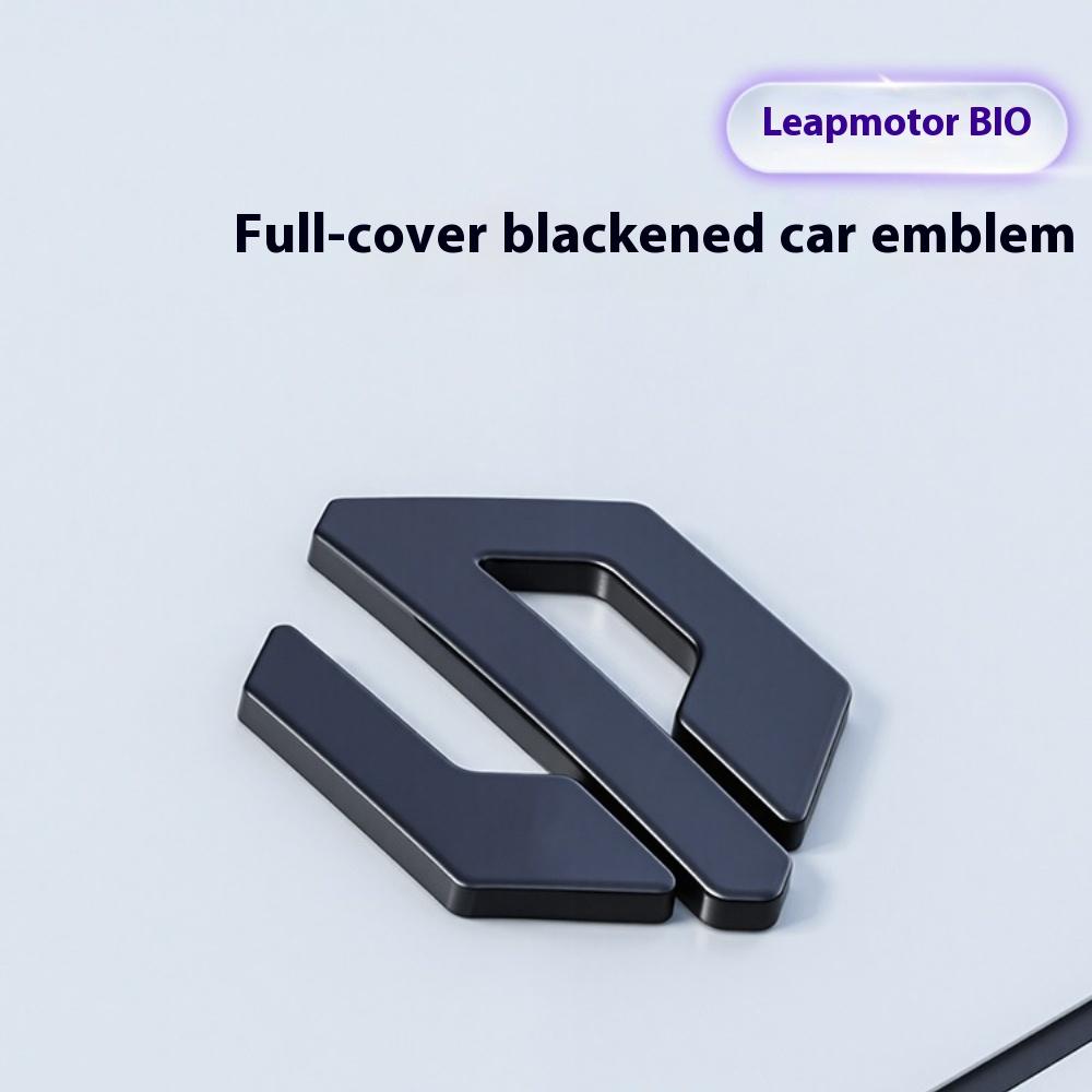 For Leapmotor B10 Black Emblem Modification Logo Black Knight Front Hood Badge Exterior Decal