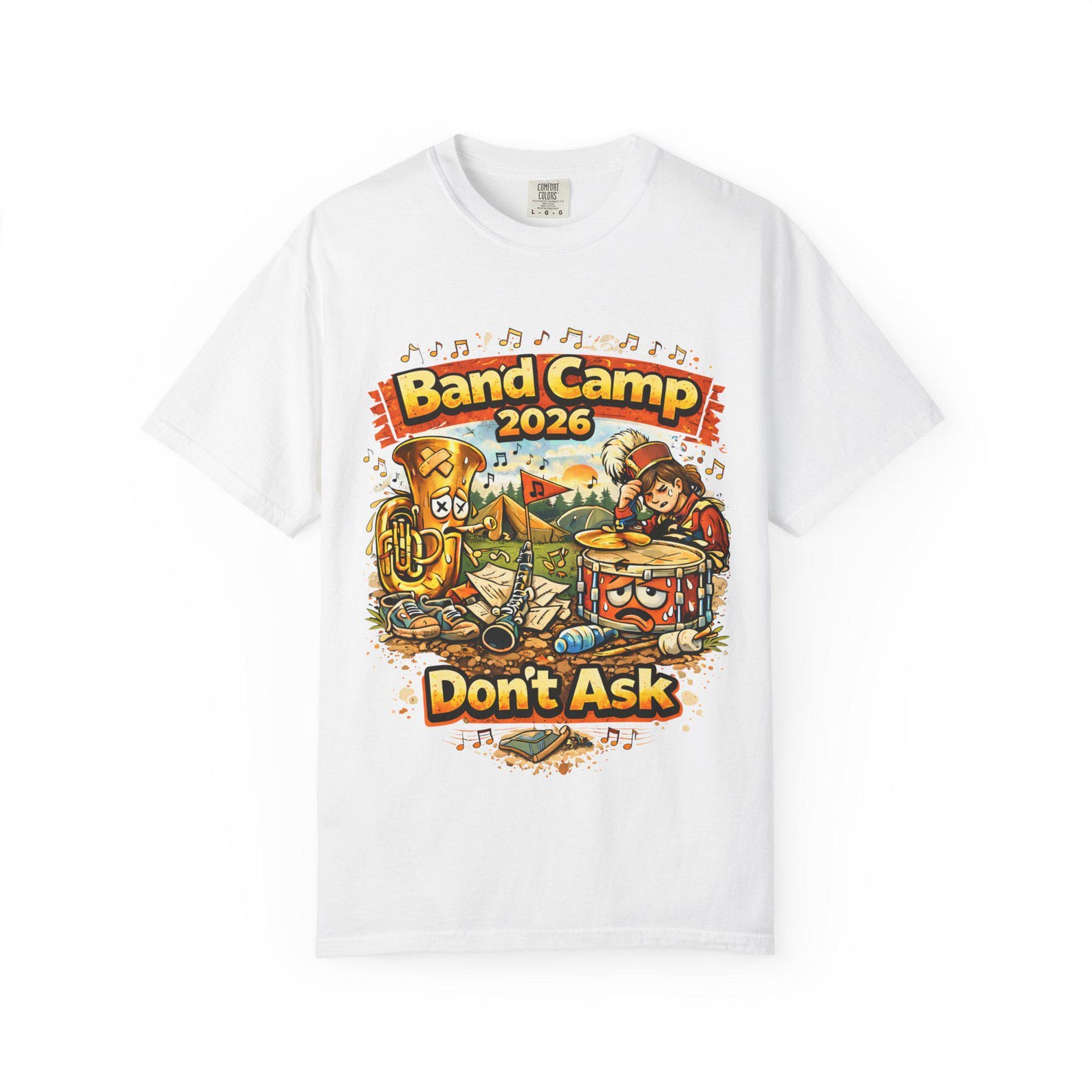 Band Camp 2026 Dont Ask Shirt,Funny Marching Band T shirt, Band Camp Survivor Tee, Music Camp Humor Gift, Drumline & Band 4XL