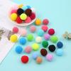 Balles de laine de polyester colorées à haute élasticité pour accessoires DIY (1-5cm)