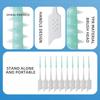 200Pcs/box Interdental Brush Soft Rubber Teeth Cleaning Tools Dental Cleaning Between Teeth Toothbrush Oral Hygiene Care Tools