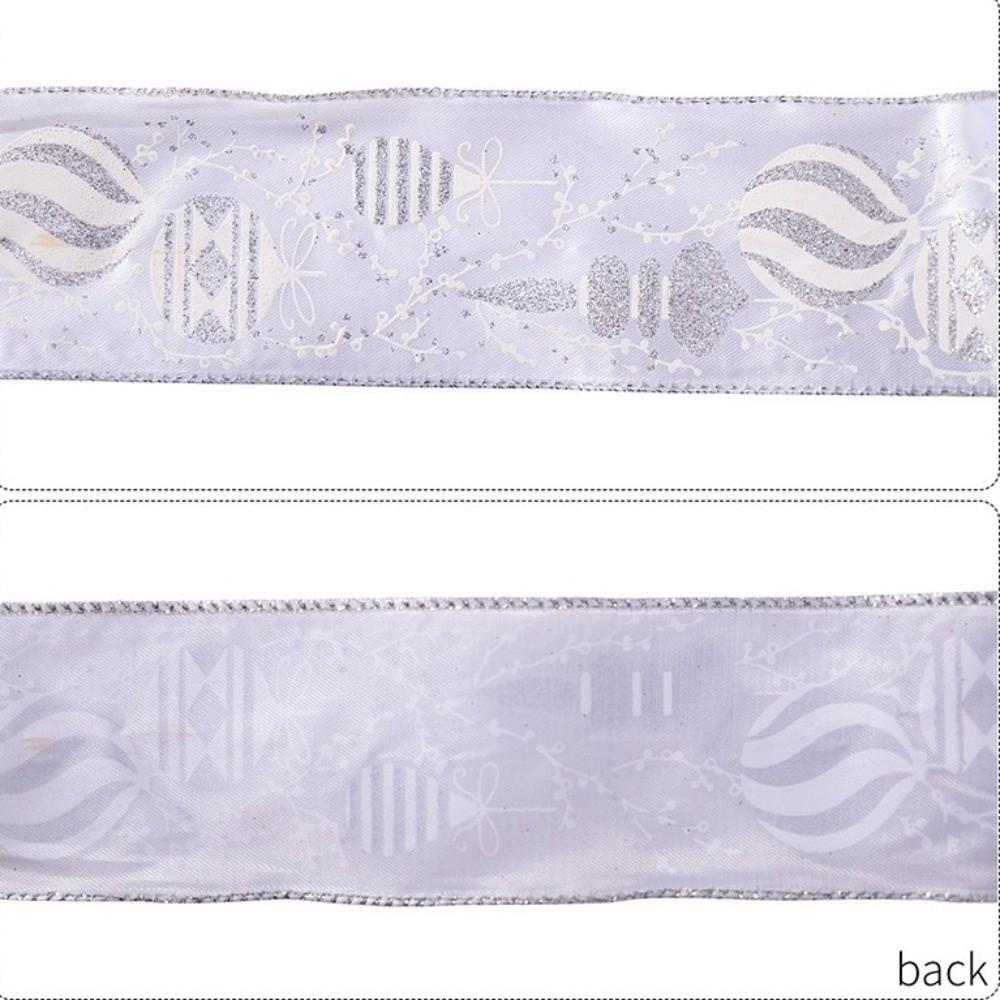 DIY Christmas Bow Ribbon Gold Fabric Swirl Ribbon New Christmas Tree Ribbon  Xmas Gift